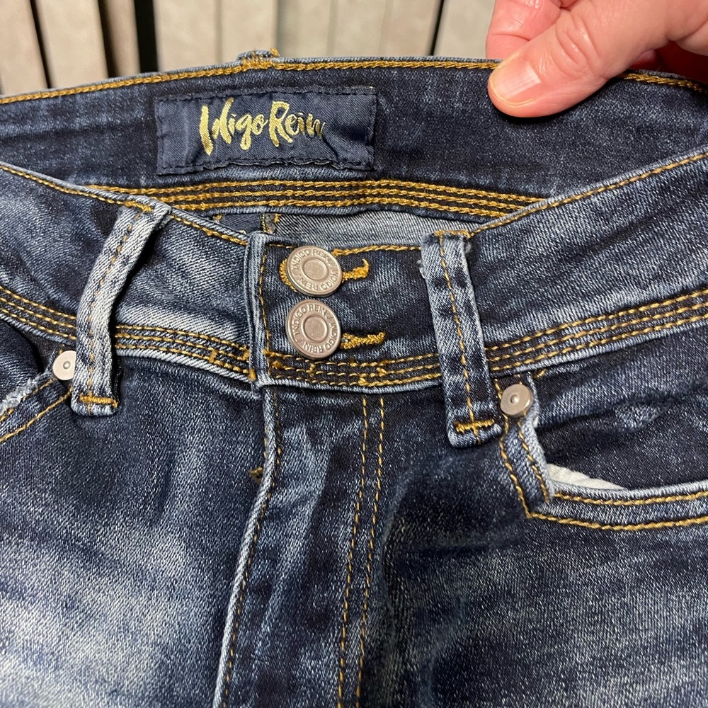 Indigo Rein Stretch Jeans. Girls Size 9.